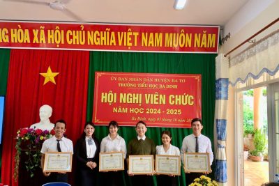 HỘI NGHỊ VIÊN CHỨC – NGƯỜI LAO ĐỘNG TRƯỜNG TIỂU HỌC  BA DINH NĂM HỌC 2024-2025